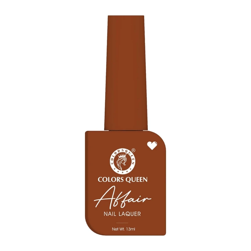 Colors Queen Affair Nail Polish - 04 - Cinemon Trip, 13ml | Rich Pigmentation, Quick Drying, Long Lasting Nail Paint | Chip Resistant, No Harmful Chemicals, Semi Matte Nail Polish for Women thumbnail 7